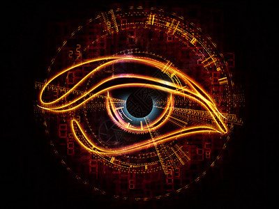 技术学生中心插图辉光作品瞳孔黑色虚拟现实圆圈圆形眼睛背景图片