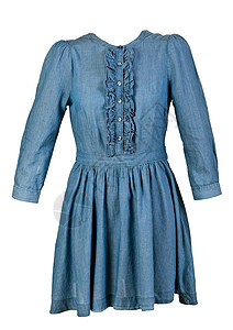 蓝色牛仔衣牛仔布时尚服装纺织品衣领棉布衣服魅力口袋女性背景图片