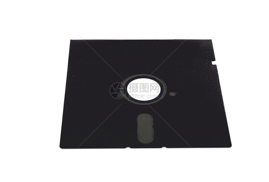 旧软盘磁盘黑色塑料软件字节白色复古磁铁电脑技术风格图片