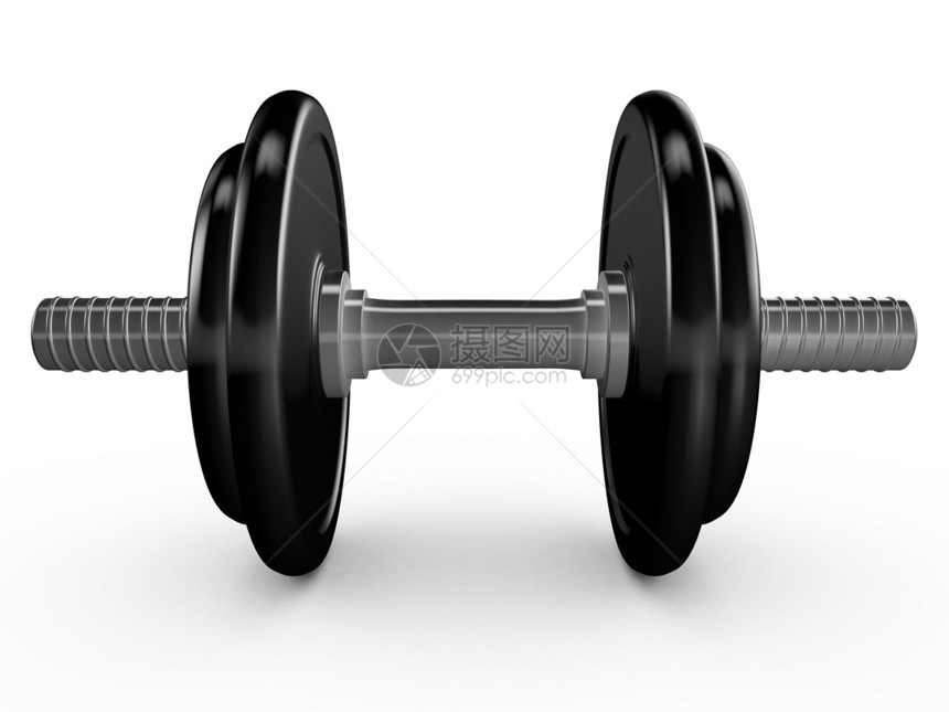 黑哑人磁盘重量哑铃杠铃力量健身合金金属运动锻炼图片