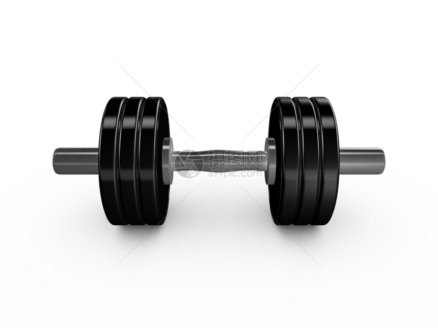 黑丁二金属磁盘锻炼哑铃运动重量力量杠铃合金健身图片