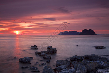 莫弗隆挪威风景优美的高清图片