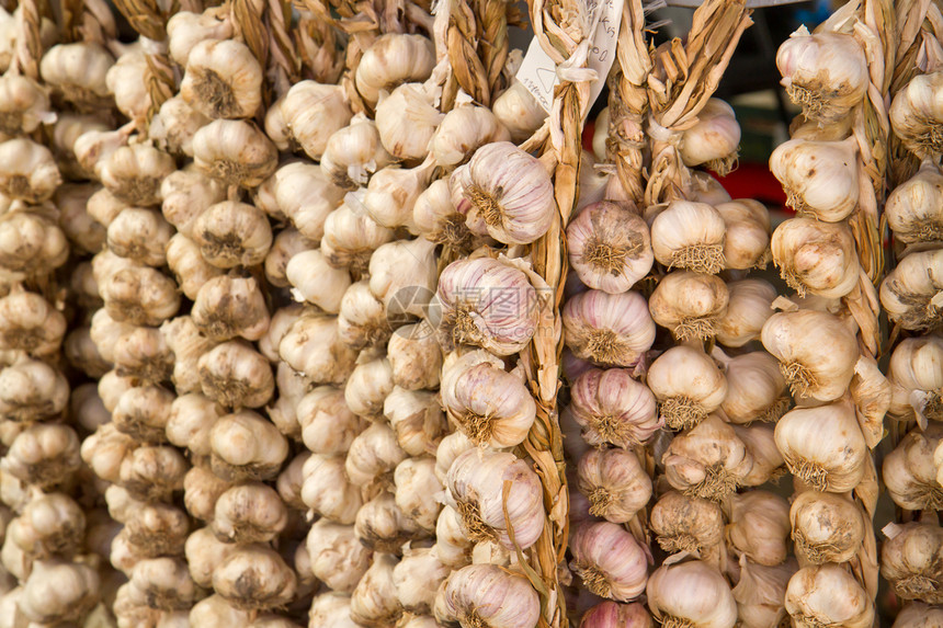 大蒜营养香料国家蔬菜农场市场编织灯泡调味品厨房图片