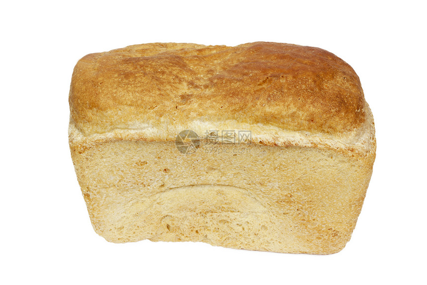 在白色背景上孤立的面包卷面团金子小吃糕点棕色美食面包食物文化硬皮图片