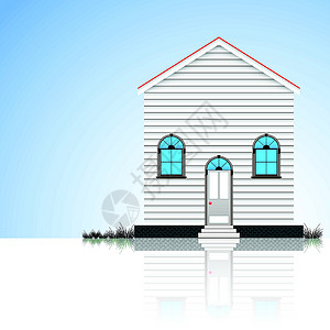 现代房屋销售木头天空反射项目蓝色建造窗户住宅商业衬套高清图片素材