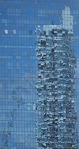 摩天楼反射市中心虫瘿公司高楼城市办公室地面镜子摩天大楼建筑学背景图片