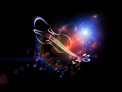 音乐灯紫色小提琴娱乐旋律派对舞蹈民间歌曲音乐会黄色背景图片