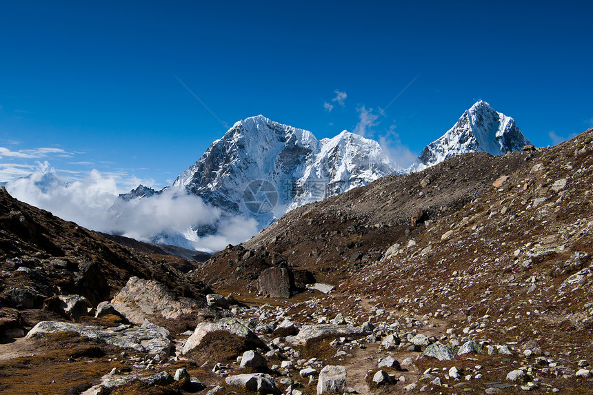 山峰和岩石 喜马拉雅地貌图片