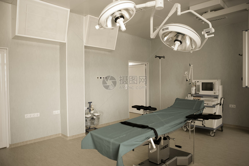 内地医院情况实验室外科蓝色大厅职场治疗房间走廊墙壁图片