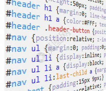 CSS和 HTML 代码屏幕程序标签技术网络关键词数据语言网页格式背景图片