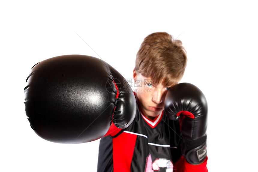 青年拳击手力量运动男生训练气道柔道艺术跆拳道行动空手道图片