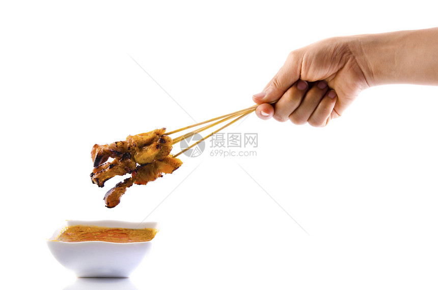 美味的亚洲餐饮鸡尾薯条手指盘子小吃草本植物烹饪推介会午餐食谱美食烧烤图片