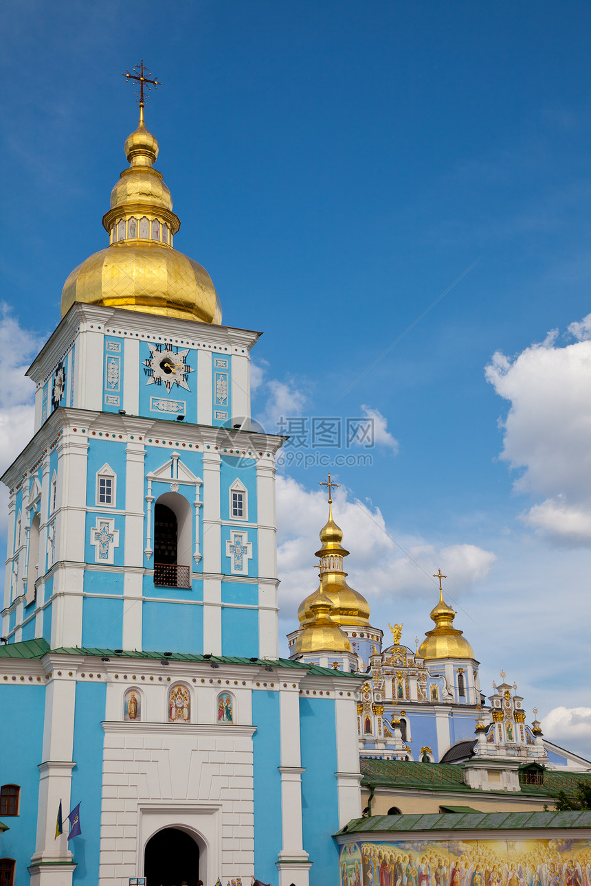 圣索菲亚苏菲耶夫斯基大教堂 乌克兰基辅旅游首都大教堂博物馆场景金子正方形地标建筑学建筑图片