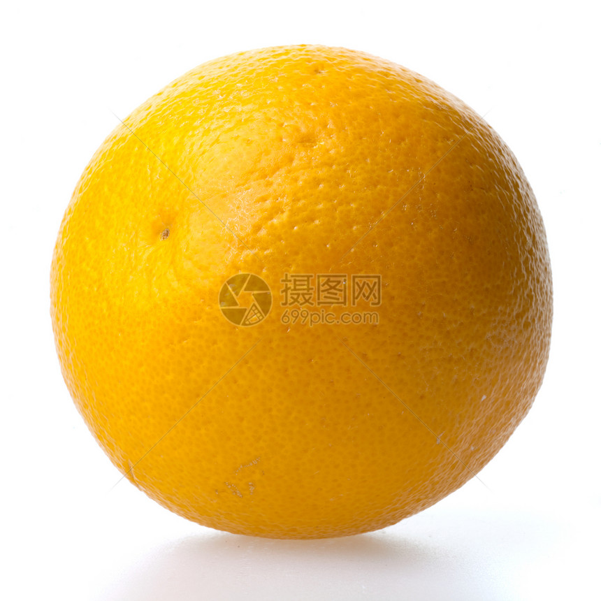 白上孤立的柑橘橙水果图片