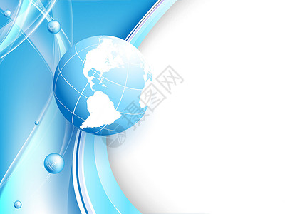 带全球的蓝色矢量背景 Eps10水晶网络地理行星圆形互联网技术金属海洋卫星设计图片