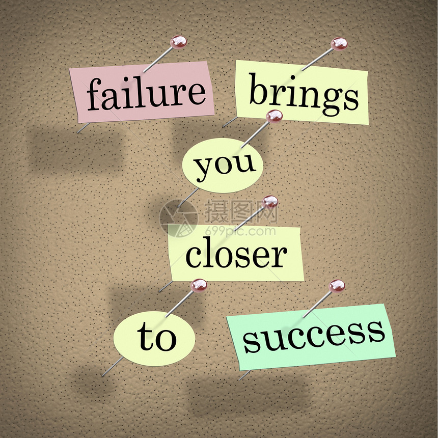 失败使您更接近成功公告栏的“成功”图片