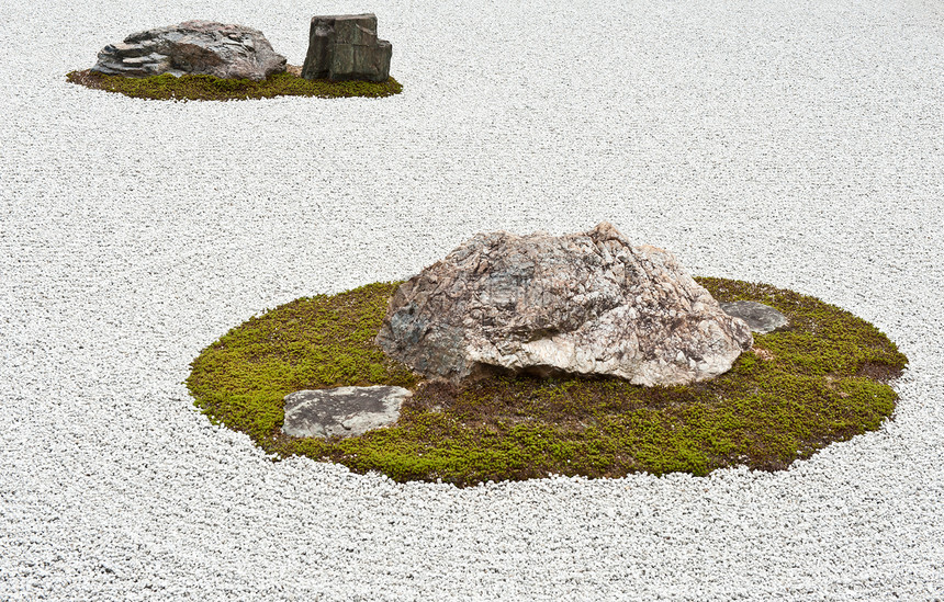Zen花园异国寺庙石头外壳公园诗歌树木宗教情调哲学图片