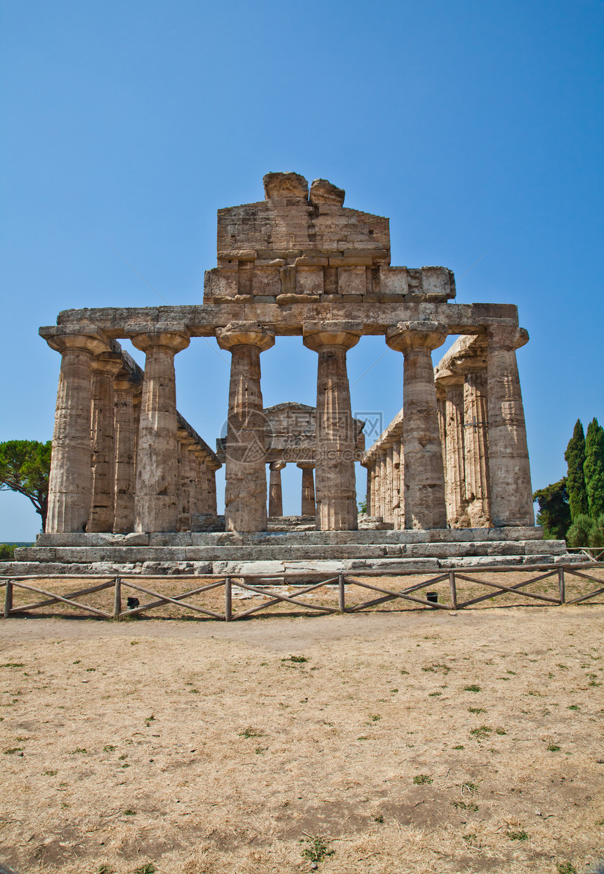 帕埃斯图姆神庙意大利上帝文化历史寺庙帝国渡槽海王星地标柱子废墟图片