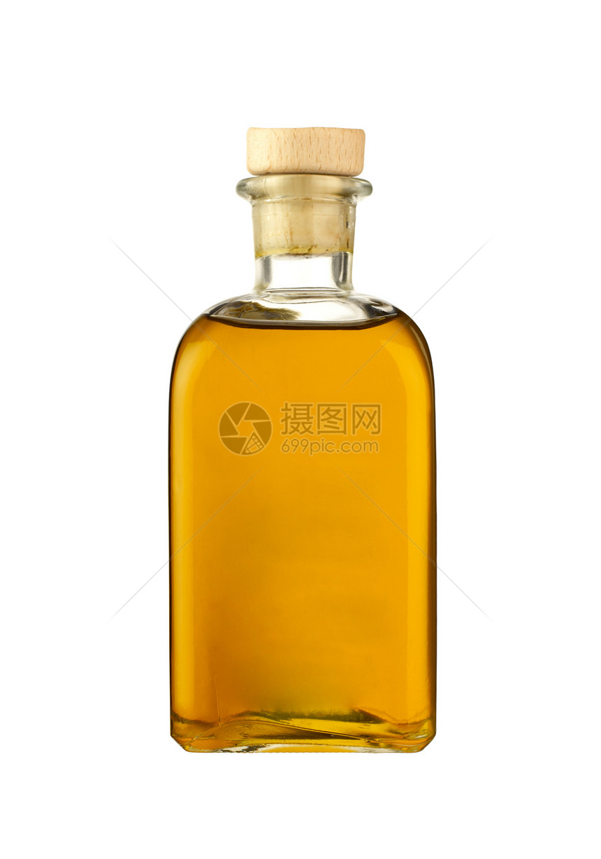 白底孤立于白底的橄榄油瓶金子瓶装食物代谢脂肪油壶玻璃饮食液体厨房图片