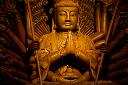 宽燕的布丁形象女性雕像女神宗教佛教徒文化信仰菩萨怜悯精神背景图片