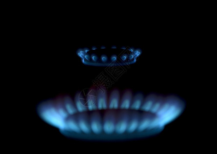 燃气火焰力量活力椭圆形甲烷蓝色丙烷气体厨房烤箱燃烧背景图片