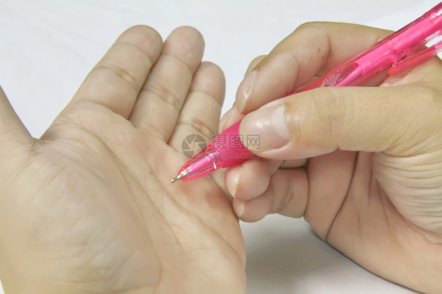 手写手指办公室创造力男性笔记拇指绘画教育商业女孩图片