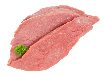一份生牛肉 加面卷饼白色香菜主食营养食物背景图片