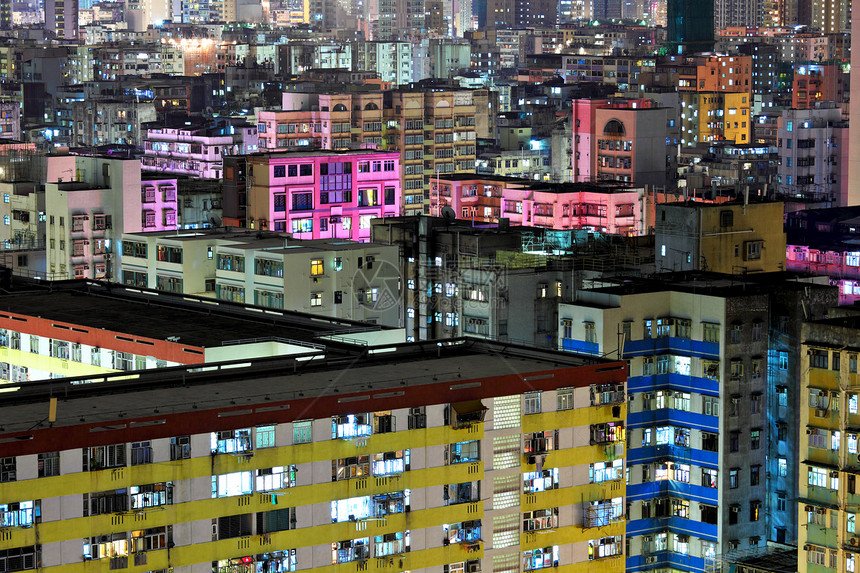 香港城市夜间工作建筑蓝色旅行建造地标天际玻璃日落旅游图片