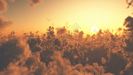 对流层云层之上云景高层戏剧性平流层气氛空气日落墙纸天空橙子背景