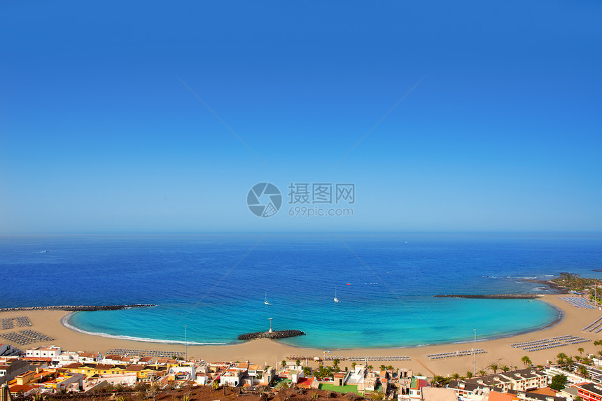 的Las Vistas海滩空中视图热带岛屿远景假期阳伞天线旅行海岸环境海洋图片