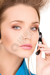 帮助热线顾问工人操作员耳机助手接待员中心服务台技术女性聆听高清图片素材
