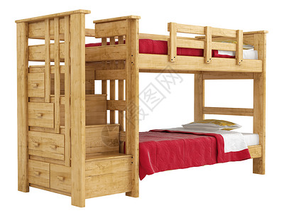 木制床房子床垫高清图片