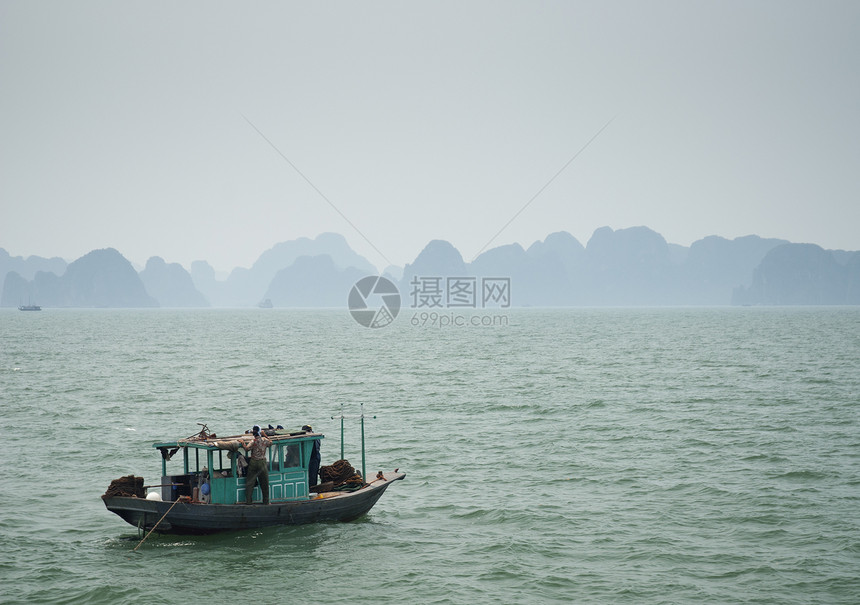 位于维特南的哈龙湾上海岸运输异国情调旅行海岸线图片