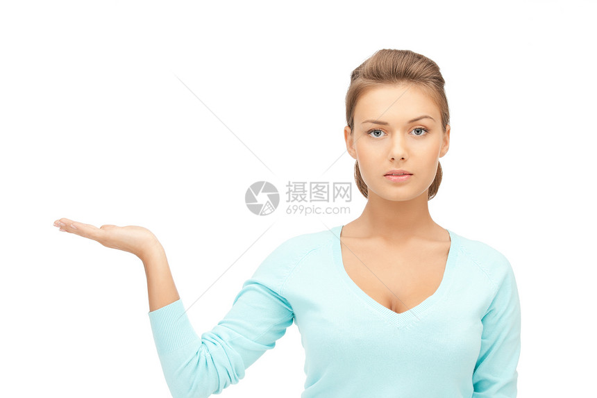 椰枣上的东西棕榈成人女性人士青少年商务女孩广告白色手势图片