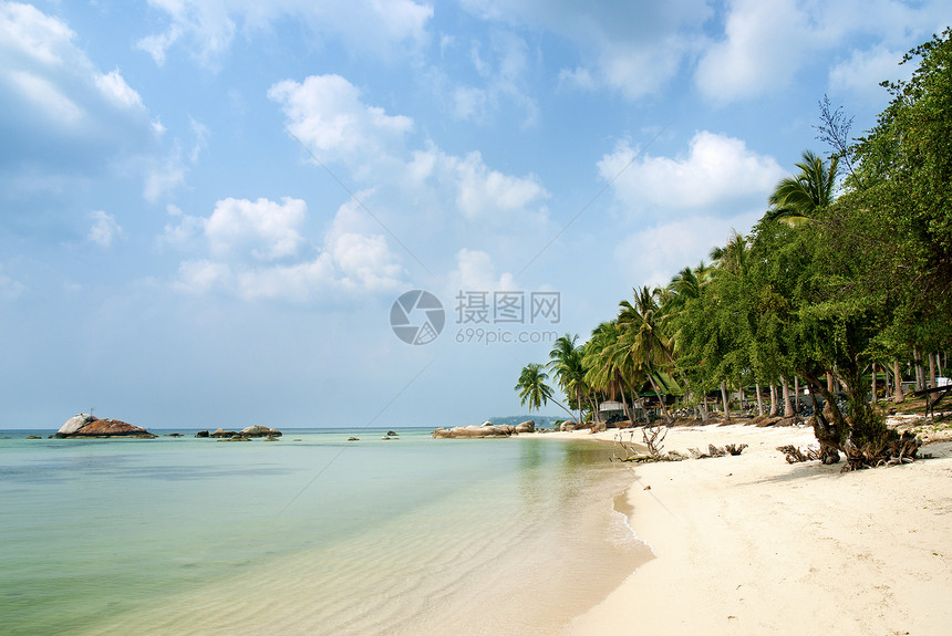 普吉塔兰附近的热带异国热带沙滩情调海岸假期旅行海滩天堂风景海岸线图片