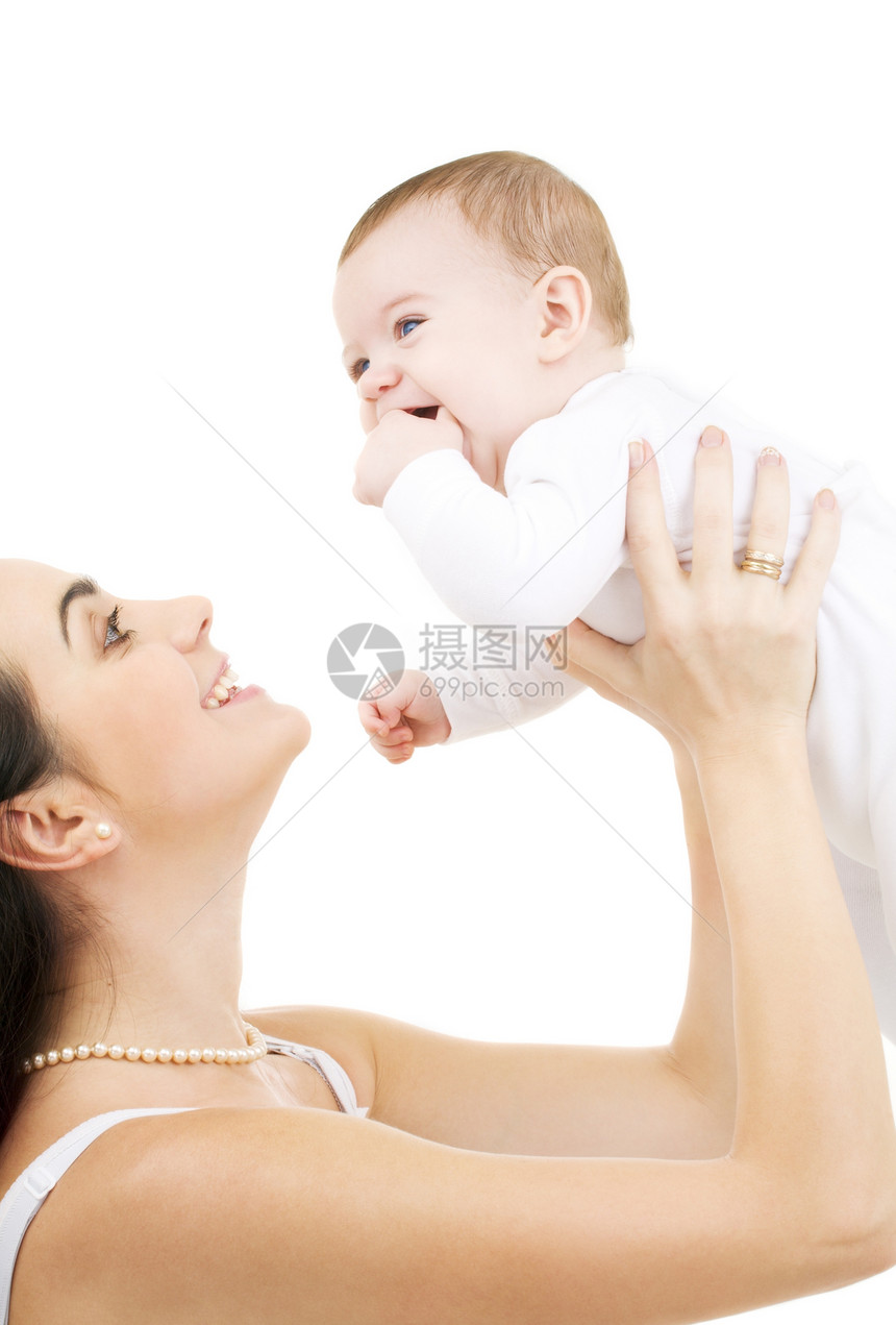 婴儿和母亲母性妈妈微笑父母家庭拥抱乐趣生活孩子男生图片