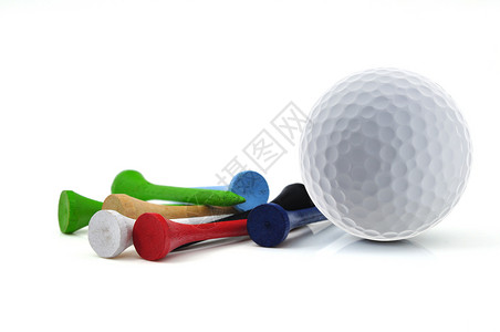 高球蓝色高尔夫球木头红色绿色运动背景图片