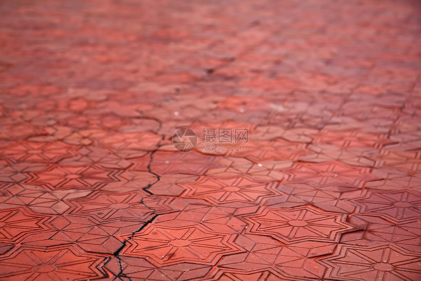 路径块墙纸正方形水泥地面红色建筑建筑学材料棕色街道图片
