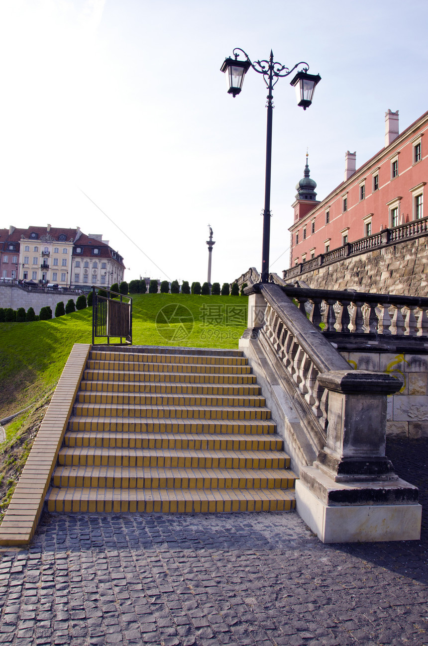 波兰首都华沙古老城镇抛光景观城市正方形文化历史纪念碑旅游城堡皇家图片