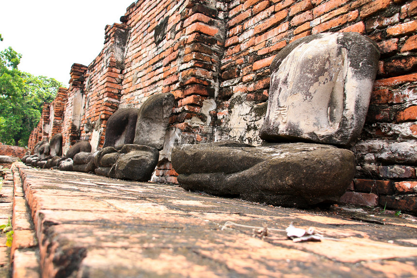 泰王国阿尤塔亚市上帝建筑文化旅游艺术雕像废墟宗教佛塔城市图片