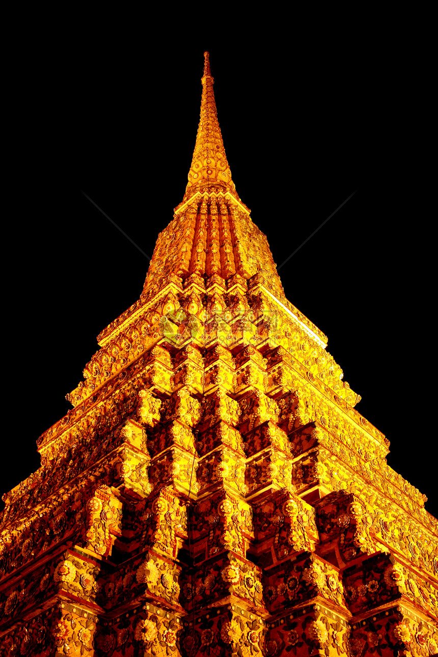 瓦多历史旅行旅游尖塔寺庙雕像黑色金子佛塔地标图片