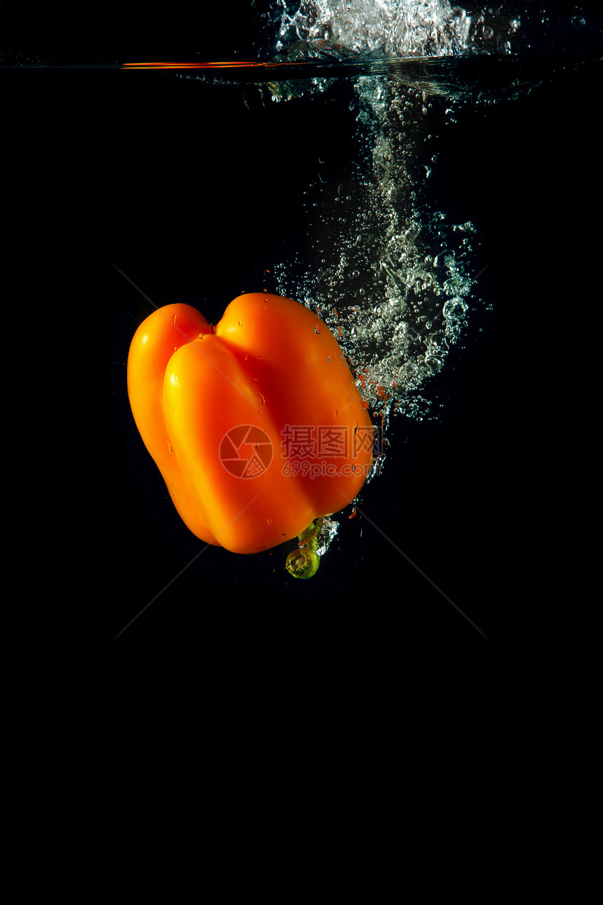 甜橙胡椒营养美食生长沙拉农业花园厨房红辣椒水果食欲图片