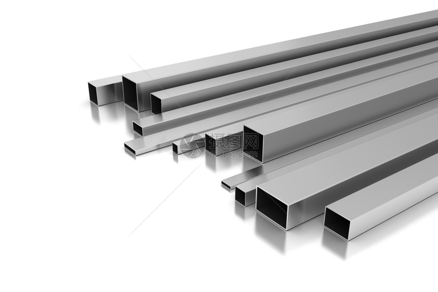 金属简介绘图管道合金长方形图像圆柱不锈钢工业水平反射图片