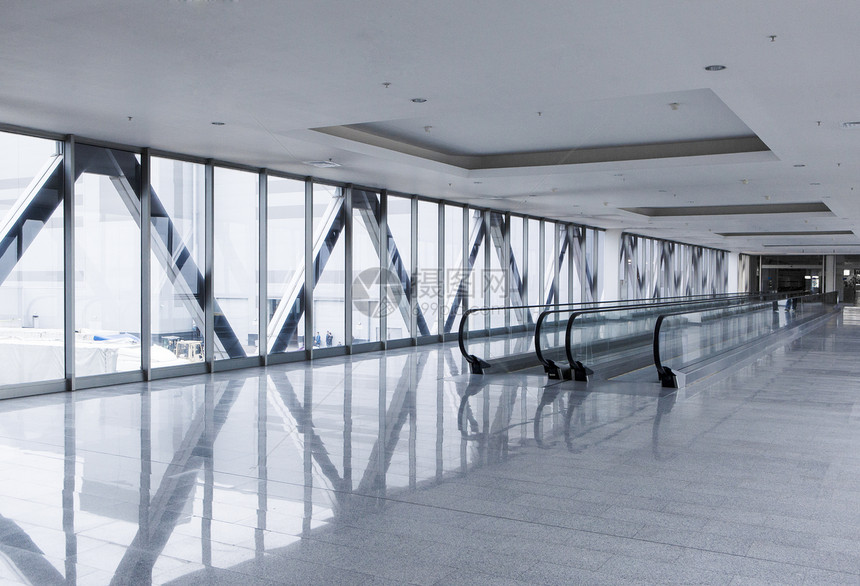 现代大厅门厅建造窗户蓝色飞机场城市金属商业走廊建筑图片
