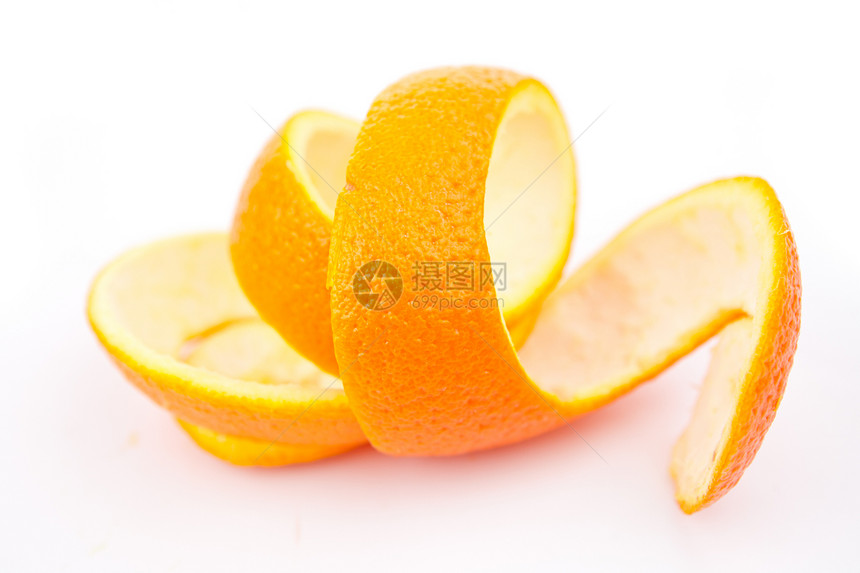 橙皮包围轧制水果果味橙子伤口图片