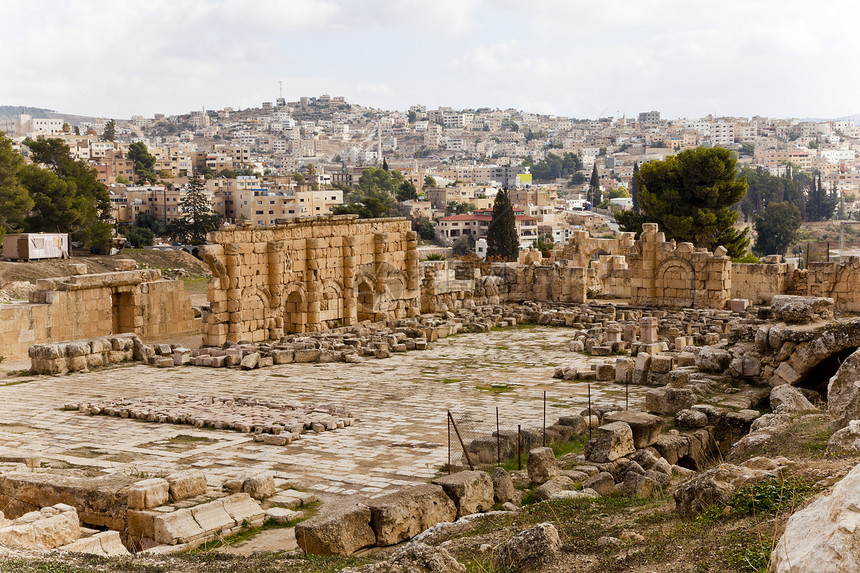 约尔丹古代犹太人的废墟图片