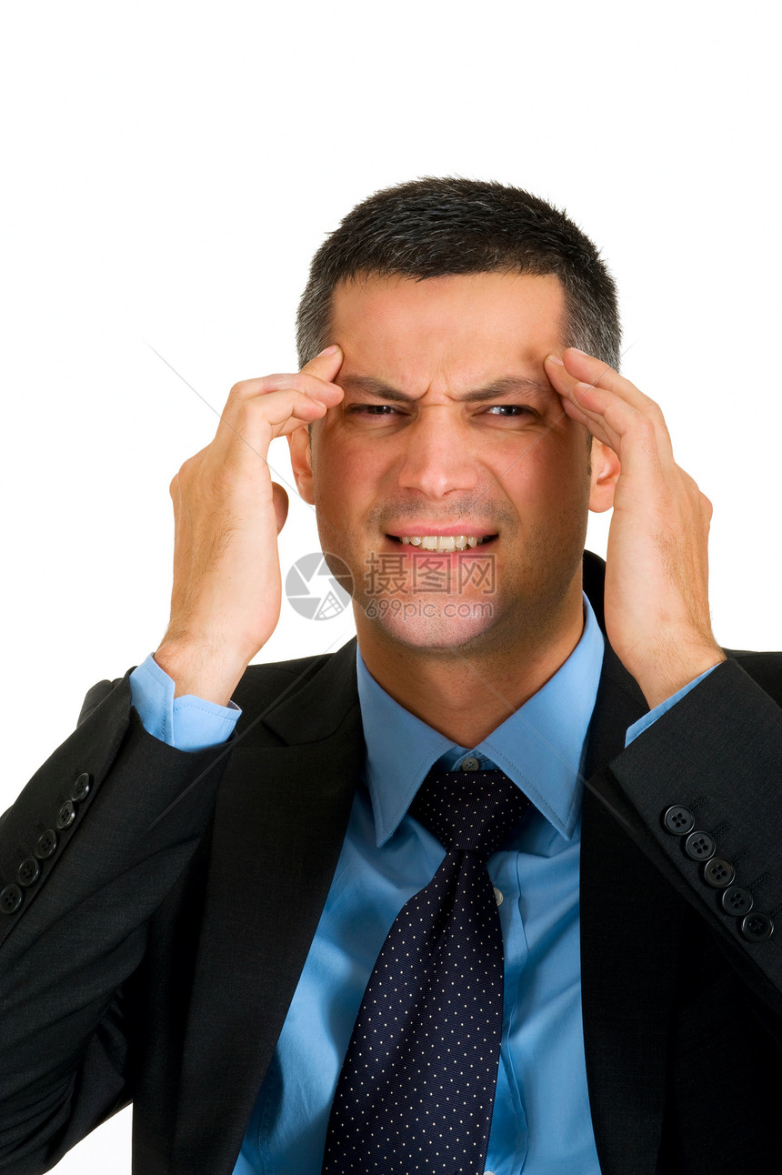 头头痛的商务人士管理人员商务经理套装老板快乐同事企业家手势工作图片