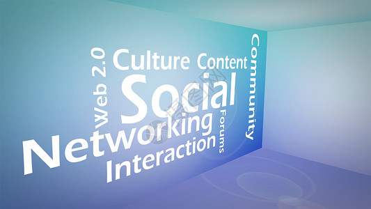 社交网络概念的创造性形象 社会网络概念信件高清图片素材