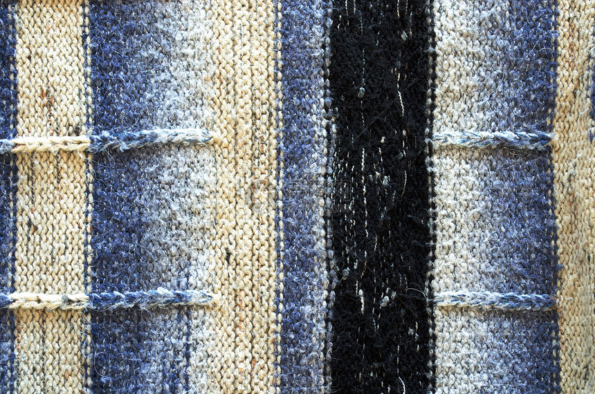旧手工制毛衣型式的旧毛衣织物装饰风格蓝色材料羊毛纺织品套衫墙纸棉布图片