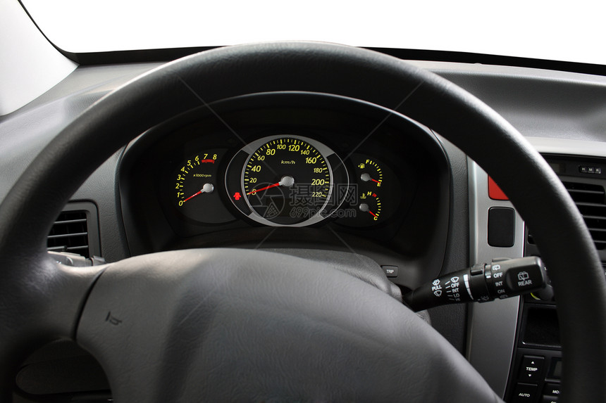 方向盘和仪表板喇叭力量发动机安全控制板控制速度皮革引擎背光图片